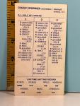 Charlie Gehringer 1937 Strat-O-Matic Game Card