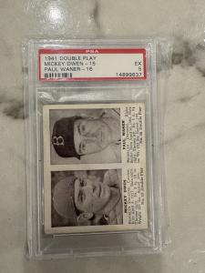 1941 Double Play R330 Paul Waner Mickey Owen Card