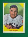 1960 Fleer Baseball Greats Al Simmons Card
