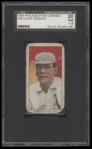 1909 E95 Chief Bender Caramel Card SGC 1.5