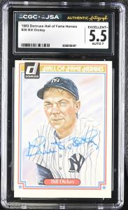 1983 Donruss Bill Dickey Hall of Fame Card