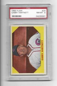 1960 Fleer Gabby Hartnett PSA 8 Baseball Card