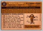 1960 Topps #35 Whitey Ford Yankees Card