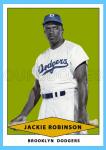 Jackie Robinson Brooklyn Dodgers Art Card