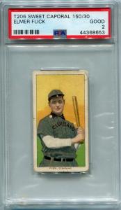 Elmer Flick 1909-11 T206 Sweet Caporal Card
