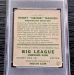 1933 Goudey Heinie Manush Baseball Card #187