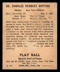 1941 Play Ball Baseball Card #20 Red Ruffing