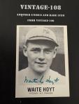 1980 TCMA #117 Waite Hoyt HOF Autograph Card