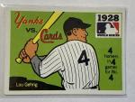 1971 Fleer Lou Gehrig Yankees World Series Card