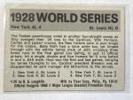 1971 Fleer Lou Gehrig Yankees World Series Card