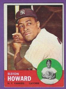 1963 Topps Elston Howard New York Yankees Card