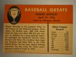 1961 Fleer Rogers Hornsby Chicago Cubs Card #43