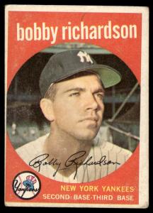 1959 Topps Bobby Richardson Yankees Card #76