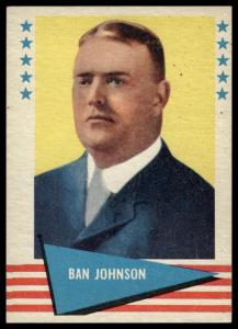 1961 Fleer Baseball Greats Ban Johnson Card #48