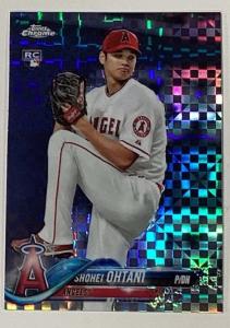 2018 Topps Chrome Shohei Ohtani X-Fractor Card
