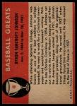 1961 Fleer Baseball Greats Ban Johnson Card #48