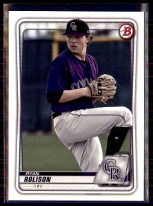 2020 Bowman Ryan Rolison Colorado Rockies 5 Card Set