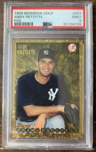 1995 Bowman Gold Foil Andy Pettitte Rookie Card