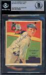 Signed Red Ruffing 1934-36 Diamond Stars Card