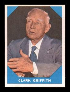 1960 Fleer Clark Griffith #15 Sports Card