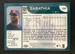 2001 Topps Chrome C.C. Sabathia Rookie Card