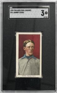 1909 Philadelphia Caramel E95 Johnny Evers Card