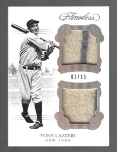 Tony Lazzeri 2018 Panini Flawless Dual Relics