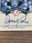 David Cone 2003 Upper Deck Yankees Auto Card