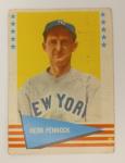 1961 Fleer Herb Pennock Baseball Card #133