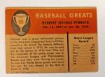 1961 Fleer Herb Pennock Baseball Card #133