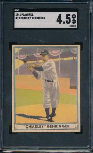 1941 Play Ball Charley Gehringer SGC 4.5 Card