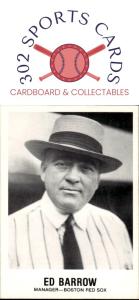 1983 TCMA Ed Barrow 1933 All-Stars Card