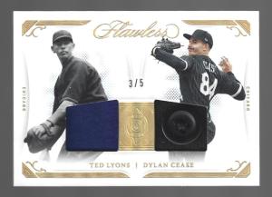 Ted Lyons Dylan Cease 2022 Panini Dual Relics