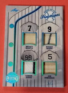 Mickey Mantle #7/7 Jersey Card with Legends