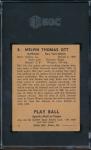 1941 Play Ball Mel Ott Card SGC 3