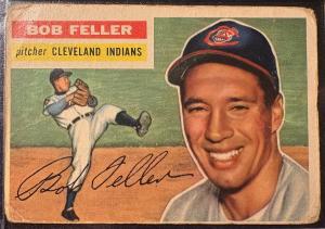1956 Topps Bob Feller Baseball Card #200