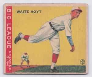 1933 Goudey Waite Hoyt Pittsburgh Pirates Card