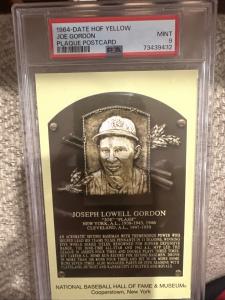 1964 Joe Gordon Hall of Fame PSA 9