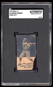 1921 W516-2-1 #4 Rogers Hornsby Hand Cut Card