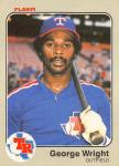George Wright 1983 Fleer Rookie Baseball Card
