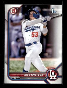 2022 Bowman Draft Alex Freeland Dodgers 5 Card Lot