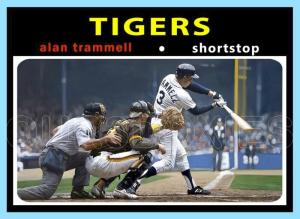 Alan Trammell Detroit Tigers Custom Art Card