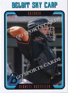 2023 Beloit Sky Carp Bennett Hostetler Rookie Card