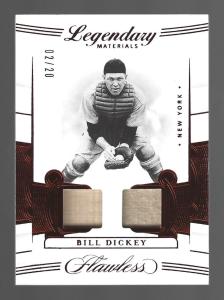 Bill Dickey Panini Flawless Dual Memorabilia Relics