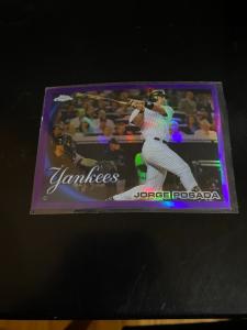Jorge Posada 2010 Topps Chrome Purple Refractor