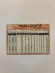 1969 Topps Mickey Mantle Yellow Name Card #500