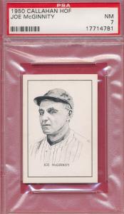 Joe McGinnity 1950 Callahan Iron Man PSA 7