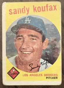 1959 Topps Sandy Koufax Baseball Card #163