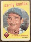 1959 Topps Sandy Koufax Baseball Card #163