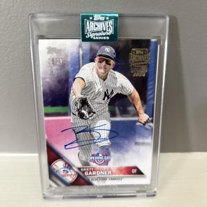 2024 Topps Archives Brett Gardner Autographed Card